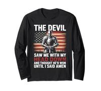 Il diavolo mi ha visto con la testa pensava di aver vinto finché non ho detto Amen Maglia a Manica