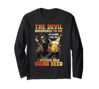 Il Diavolo Mi sussurrò I'm Coming for You Bere Birra Maglia a Manica