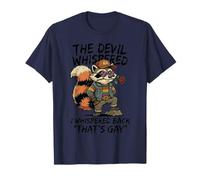 Il Diavolo sussurrò I Whispered Back Funny Raccoon Retro Maglietta