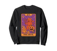 Il Diavolo Tarocchi Halloween Mischief Felpa