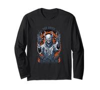 Il Diavolo Ti Sta aspettando - Halloween Horror Art Maglia a Manica
