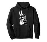 Il Diavolo Vintage Cartoon Felpa con Cappuccio