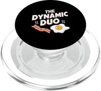 Il dinamico duo Bacon Eggs Funny Breakfast Lover PopSockets PopGrip per MagSafe
