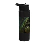 Il dinosauro verde è uno spettacolo epico dalla preistoria Stainless Steel Insulated Water Bottle