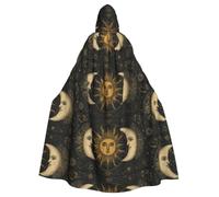 Il Dio Sole E La Luna Dio Halloween Mantello Con Cappuccio Per Gli Uomini Donne Veste Mantello Con Cappuccio Medievale Cosplay Mago Costumi Strega