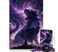 Il Dio Viola dei Gatti Puzzle da 1000 Pezzi per Adolescenti Gioco di Logica Divertimento Tranquillo Bordi Lisci Regalo Creativo 38x26cm