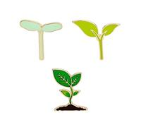 Il Dipartimento forestale di personalità Lascia la pianta Bean Bud Drops Brooch Clothes Decoration Elegante e Popolare Convenient And Clever