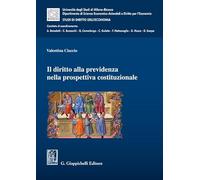 IL DIRITTO ALLA PREVIDENZA NELLA PROSPETTIVA COSTITUZIONALE - CIACCIO VALENTINA