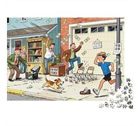 Il disastro vento cassa vendita garage Puzzle in Legno Impermeabile DIY Puzzles Da 1000 Pezzi Per Adulti Colorati Giochi Educativi