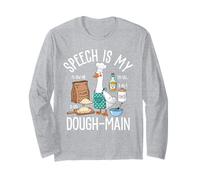 Il discorso è Il Mio Impasto - Main Goose Baker Pun SLP Maglia a Manica