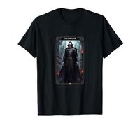 Il disegno della carta dei tarocchi dell'imperatore - Conte Dracula Halloween Goth Maglietta