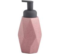 Il dispenser di sapone in ceramica può essere riempito con for lozioni varie forme. Pompa for grande capacità(Pink,Rhombus)