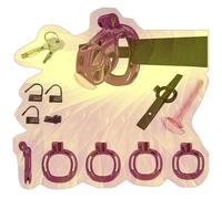Il Dispositivo di bloccaggio della Gabbia da Uomo Viola può Essere Combinato con la Cintura di Assistenza per l'esercizio Fisico (D1Z:X)