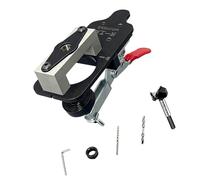 Il dispositivo di taglio regolabile per cerniera dell'armadio ha una profondità per pannelli in legno spessi da 12 a 25 mm, marcatore preciso per fori di cerniera