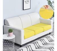 Il divano, Copridivano elasticizzato con fondo elastico antiscivolo, 65-95 cm, nero(Yellow,Chaise(150-190cm))