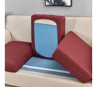 Il divano, Fodera for cuscino del divano elasticizzata impermeabile con fondo antiscivolo elastico for cuscino individuale, diverse misure multicolore(Pink,1-seater-X(65-95cm))