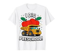 Il divertente autocarro con cassone ribaltabile I Dig Preschool torna a scuola Maglietta