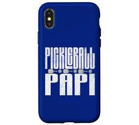 Il divertente giocatore di Pickle Ball Grandpa Baby Reveal Papi Pickleball Custodia per iPhone X/XS