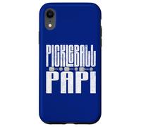 Il divertente giocatore di Pickle Ball Grandpa Baby Reveal Papi Pickleball Custodia per iPhone XR