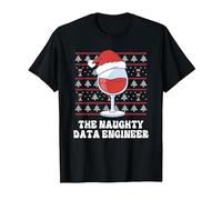 Il Divertente Natale di Naughty Data Engineer Maglietta, Uomo, Nero, 3XL