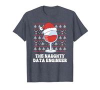 Il Divertente Natale di Naughty Data Engineer Maglietta, Uomo, Pervinca, 3XL
