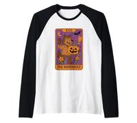 Il Divertimento di Halloween dei Tarocchi del Lupo Mannaro XIII Maglia con Maniche Raglan
