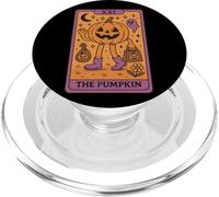 Il divertimento fantasma di Halloween dei tarocchi della zucca PopSockets PopGrip per MagSafe