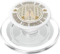 Il Divino In Me Yoga Spirituale Positivo Meditazione Namaste PopSockets PopGrip per MagSafe