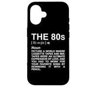 Il dizionario degli anni '80 Festa del ritorno agli anni '80 Custodia per iPhone 16