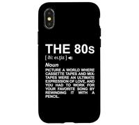 Il dizionario degli anni '80 Festa del ritorno agli anni '80 Custodia per iPhone X/XS