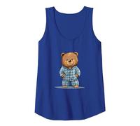 Il Dolce Sonno Ti aspetta con Questo Costume da Orso Pigiama Canotta, Donna, Blu Reale, M