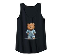 Il Dolce Sonno Ti aspetta con Questo Costume da Orso Pigiama Canotta, Donna, Nero, XXL