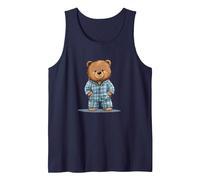 Il Dolce Sonno Ti aspetta con Questo Costume da Orso Pigiama Canotta, Uomo, Navy, L