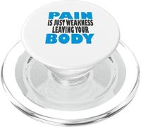 Il dolore è solo debolezza che lascia il tuo corpo, fitness e allenamento PopSockets PopGrip per MagSafe