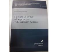 Il dovere di difesa nell'esperienza costituzionale italiana