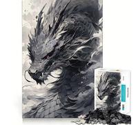 Il Drago dell'Ovest - Puzzle da 1000 pezzi per ragazzi - Gioco di allenamento mentale - Gioco di gruppo - Taglio di precisione - Regalo per le festività 38x26cm