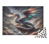 Il drago mitologico Puzzle 1000 Pezzi Adulti In cartone Resistente, Un Set Di Puzzle A Rompicapo Per Brain Training Puzzle, Ideale Per Arredo Parete, Enigma Del Regalo Di Natale 38x26cm