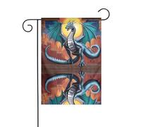 Il drago occidentale YYHWHJDE Le dimensioni precise di questa bandiera da giardino sono 30,5 x 45,7 cm, che è un rapporto dorato accuratamente progettato. Si adatta perfettamente alla stragrande