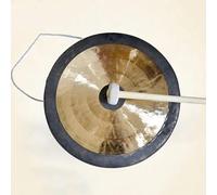 il duca di legno cinese, Gong cinese in rame con mazzuolo e cordino, diverse misure(2,45cm)