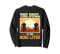 Il Duello Dei Nove Vive Cowboy Cats Felpa