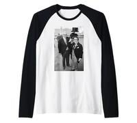 Il Duo Comico dei Due Ronnies a Buckingham Palace 1978 Maglia con Maniche Raglan