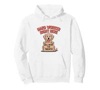 Il Duro Lavoratore Proprio Qui lavorerà per i dolcetti Felpa con Cappuccio