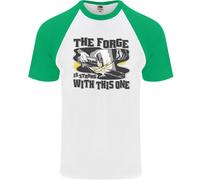 Il Fabbro La Fucina È Forte Con Questo Uno T-Shirt Da Baseball S/S Per Uomo