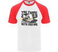 Il Fabbro La Fucina È Forte Con Questo Uno T-Shirt Da Baseball S/S Per Uomo