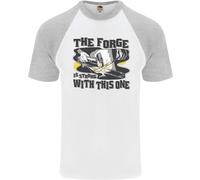 Il Fabbro La Fucina È Forte Con Questo Uno T-Shirt Da Baseball S/S Per Uomo