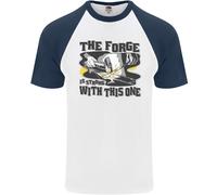 Il Fabbro La Fucina È Forte Con Questo Uno T-Shirt Da Baseball S/S Per Uomo