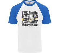 Il Fabbro La Fucina È Forte Con Questo Uno T-Shirt Da Baseball S/S Per Uomo