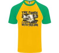 Il Fabbro La Fucina È Forte Con Questo Uno T-Shirt Da Baseball S/S Per Uomo