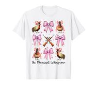 Il Fagiano Che sussurra Fagiano Caccia Fagiano Ragazza Cacciatore Maglietta