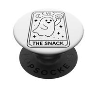 Il fantasma dello spuntino che tiene la ciambella Tarocchi VI PopSockets PopGrip Adesivo